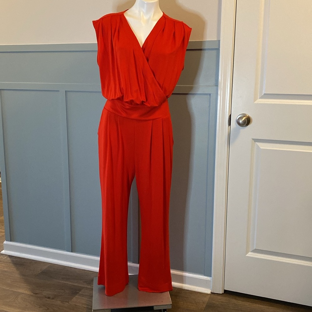 Cabi Uptown Red Jumpsuit